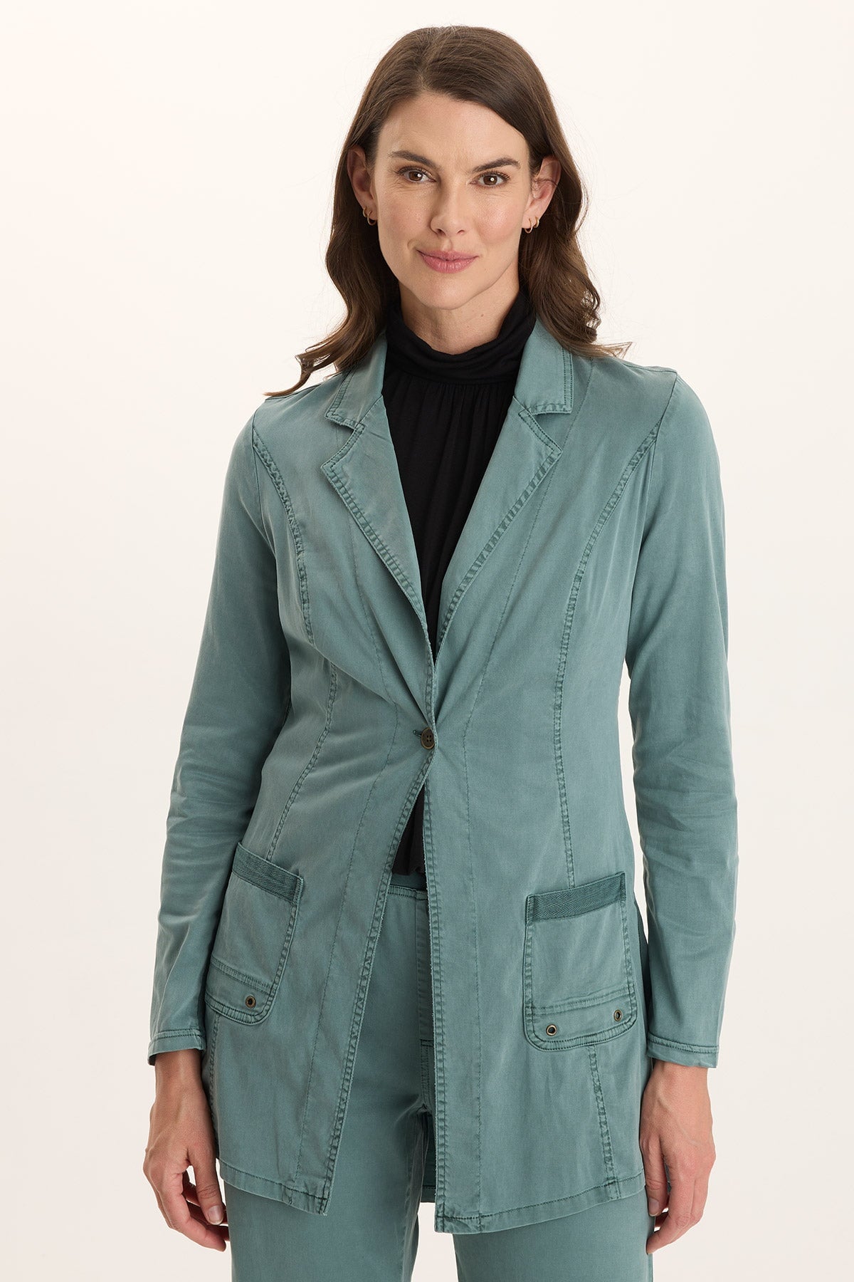 XCVI Lainey Longline Tencel Blazer