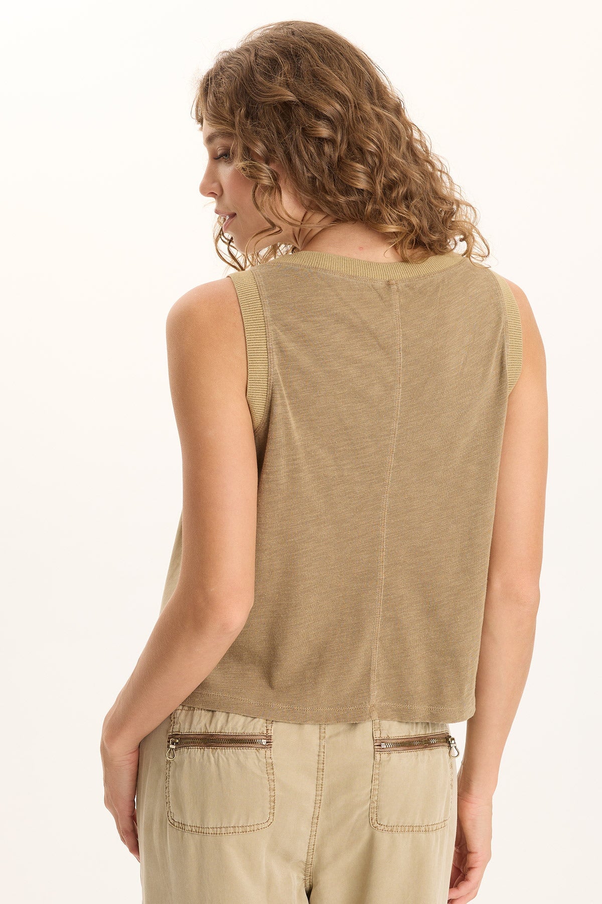 XCVI Katrine Soft Twill Embroidered Artisan Tank