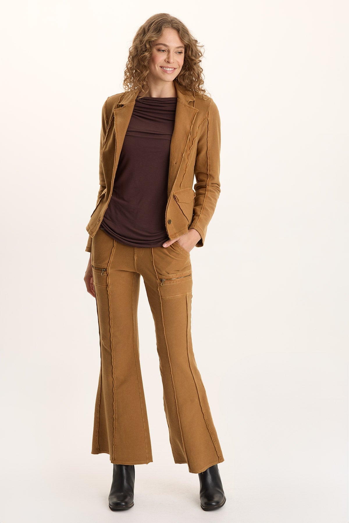 XCVI Dunne Twill Knit Stretch Blazer