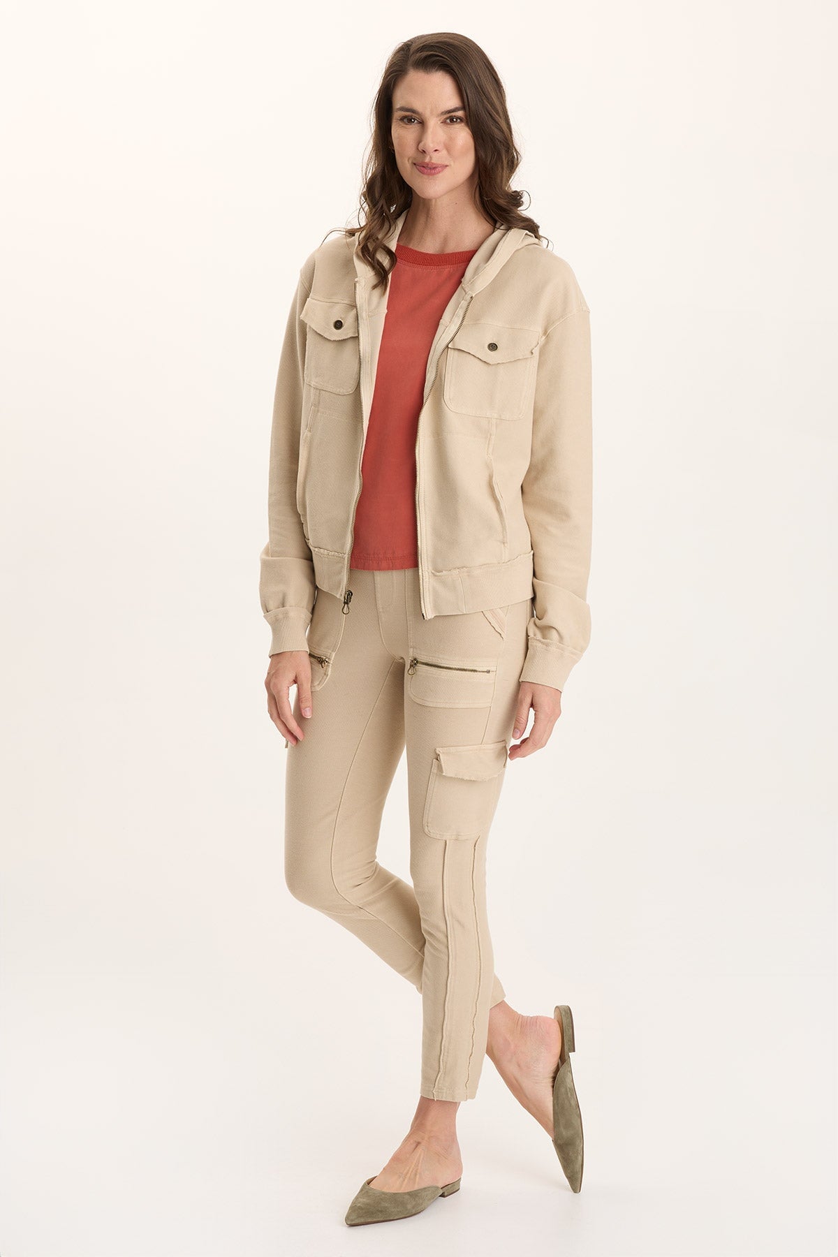 XCVI Keelie Twill Knit Elevated Pocket Legging