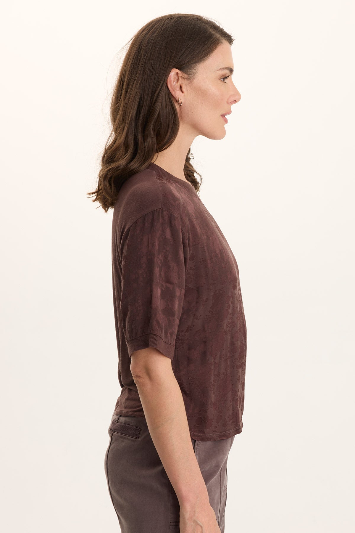 XCVI Chelan Textured Satin Casual Fit Top