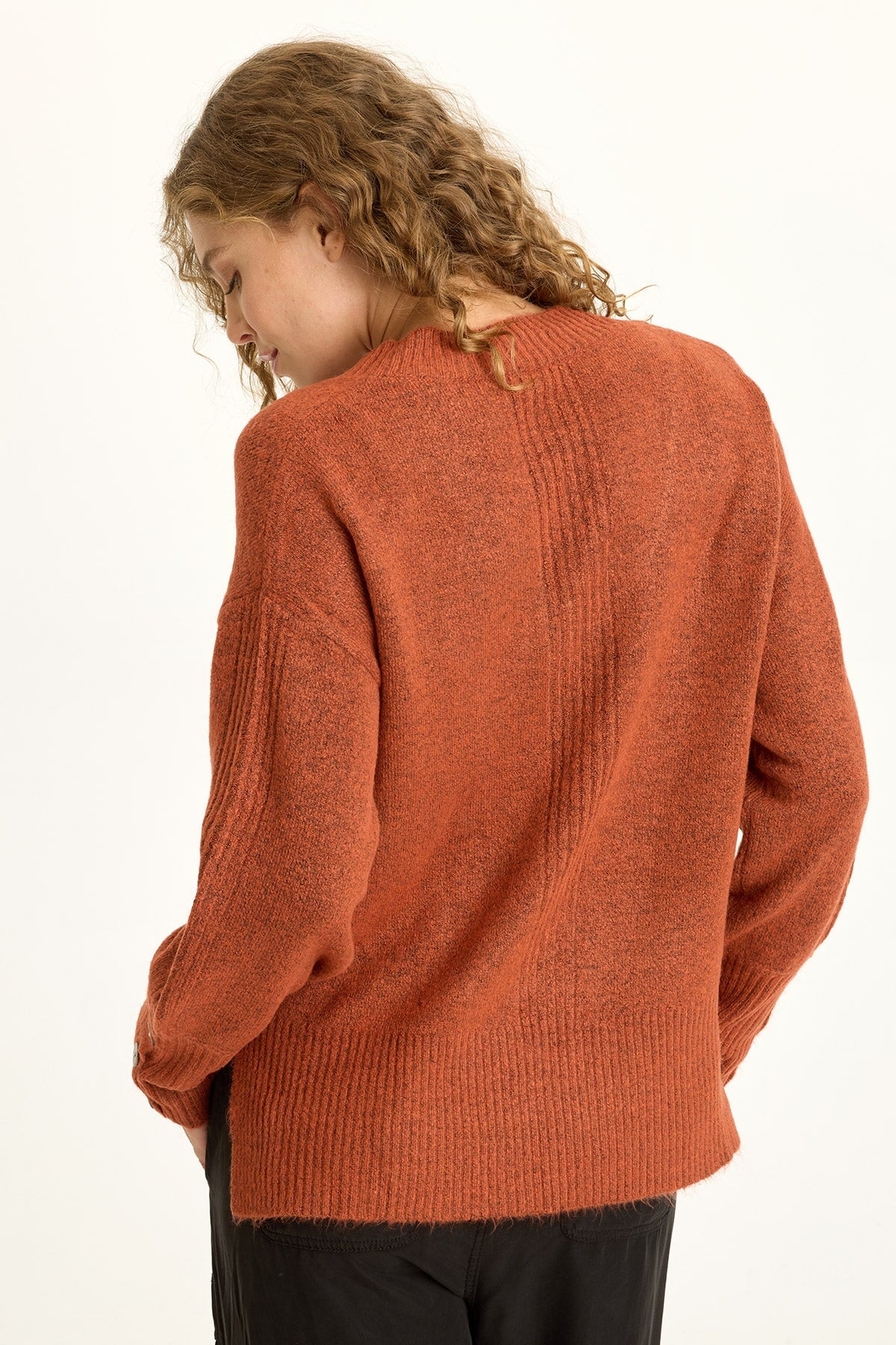 XCVI Bronte Relaxed Fit V-Neck Knit Sweater