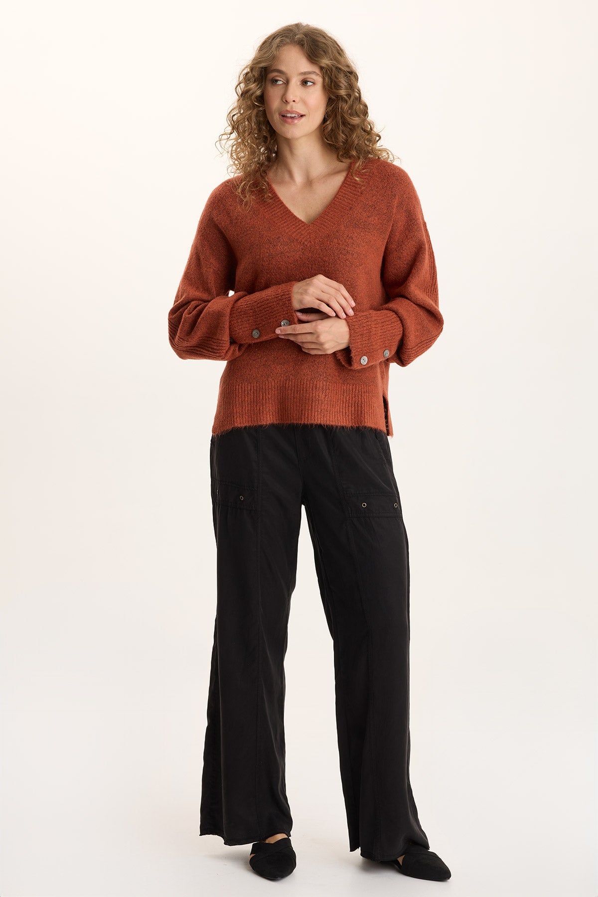 XCVI Schyler Soft Twill Wide-Leg Trouser