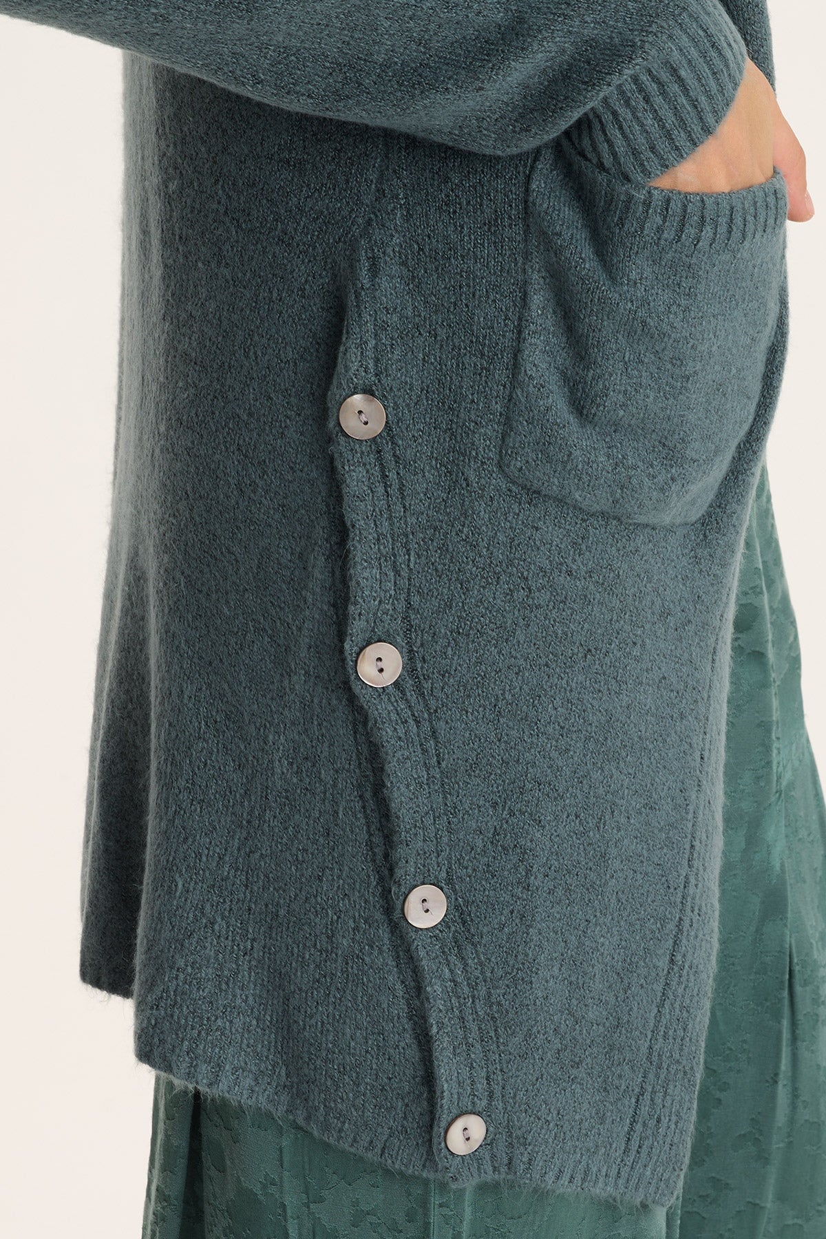 XCVI Bayek Longline Open-Front Knit Cardigan