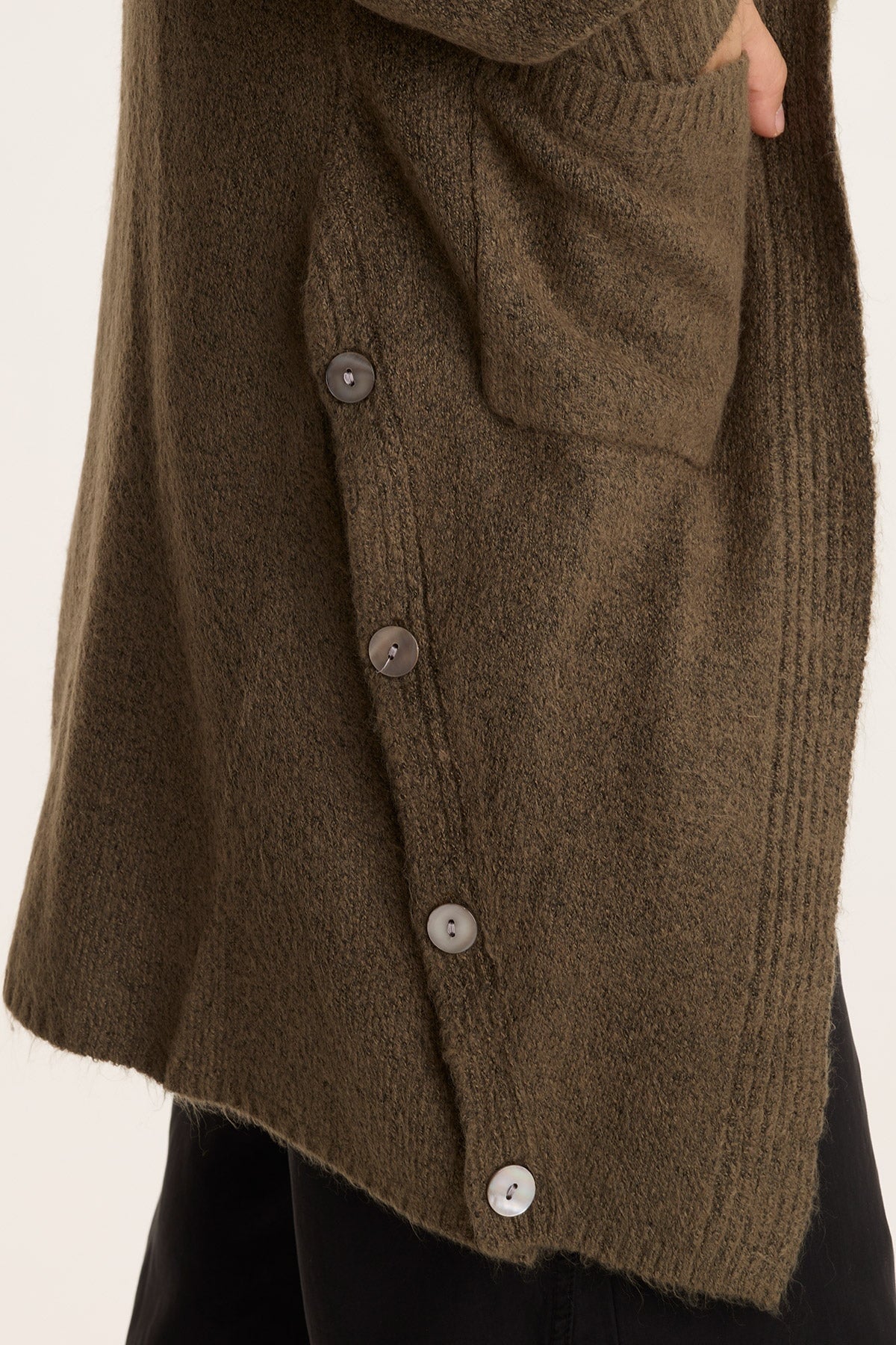 XCVI Bayek Longline Open-Front Knit Cardigan