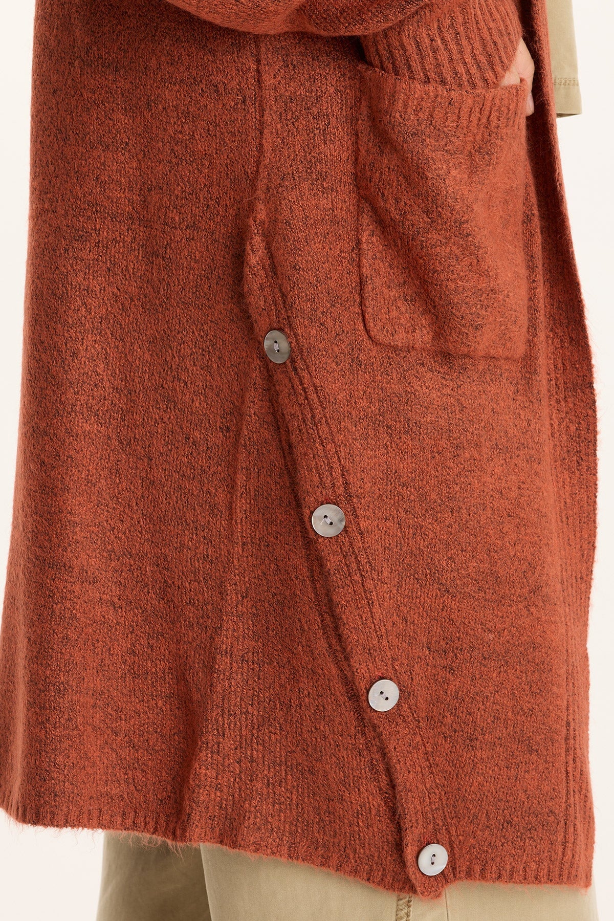 XCVI Bayek Longline Open-Front Knit Cardigan