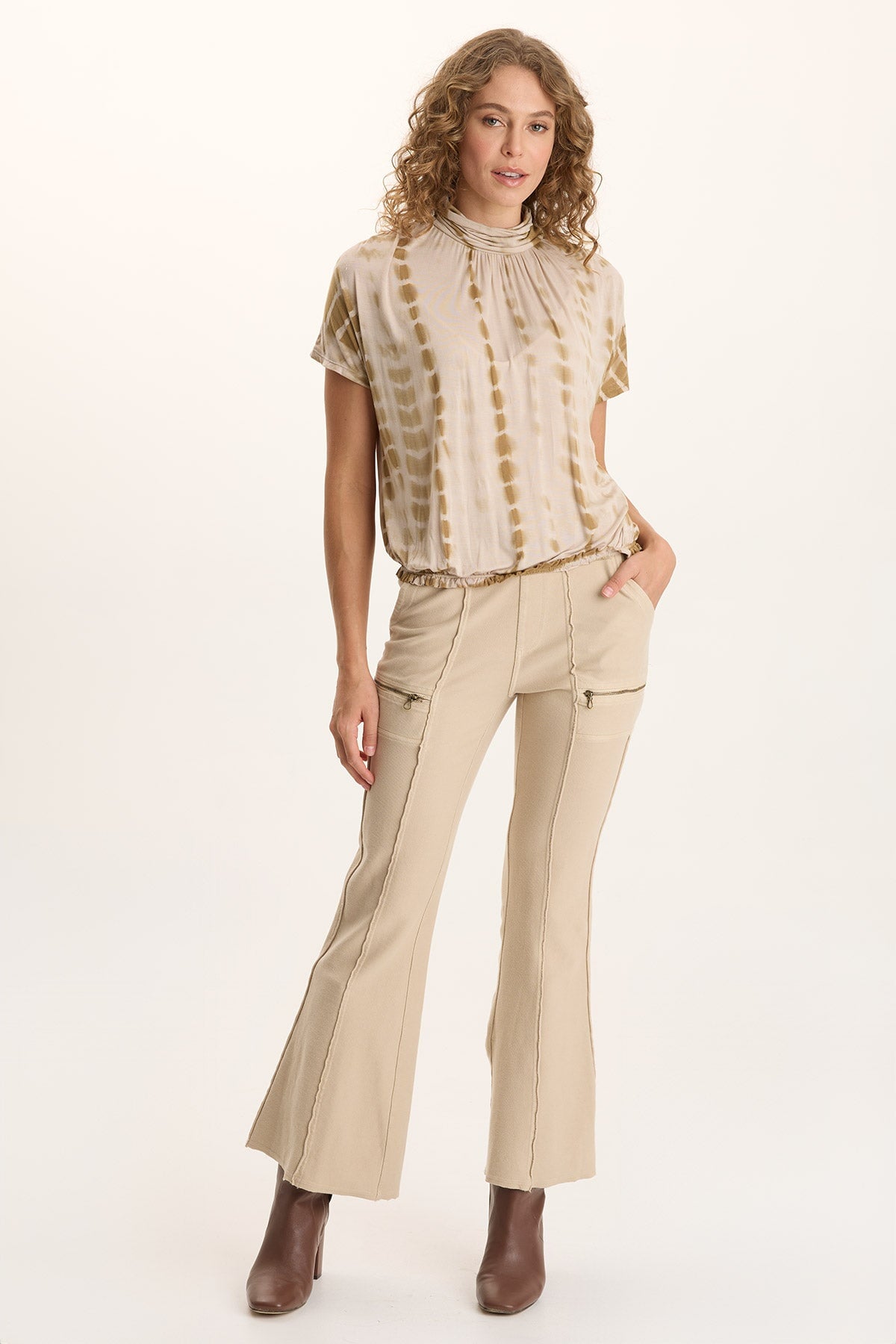 XCVI Viggo Soft Jersey Turtleneck Banded Tee