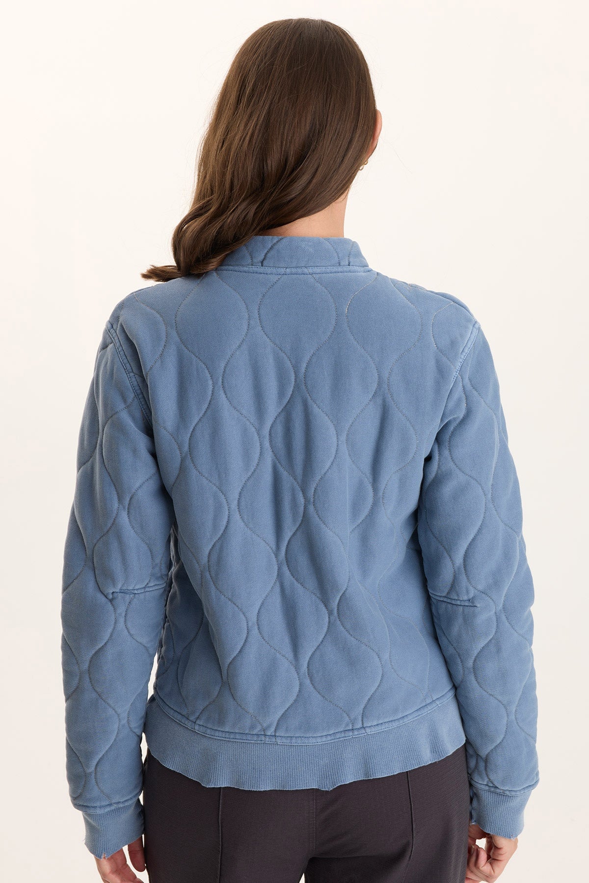 XCVI Osment Plush Quilted 4-Pocket Bomber Jacket