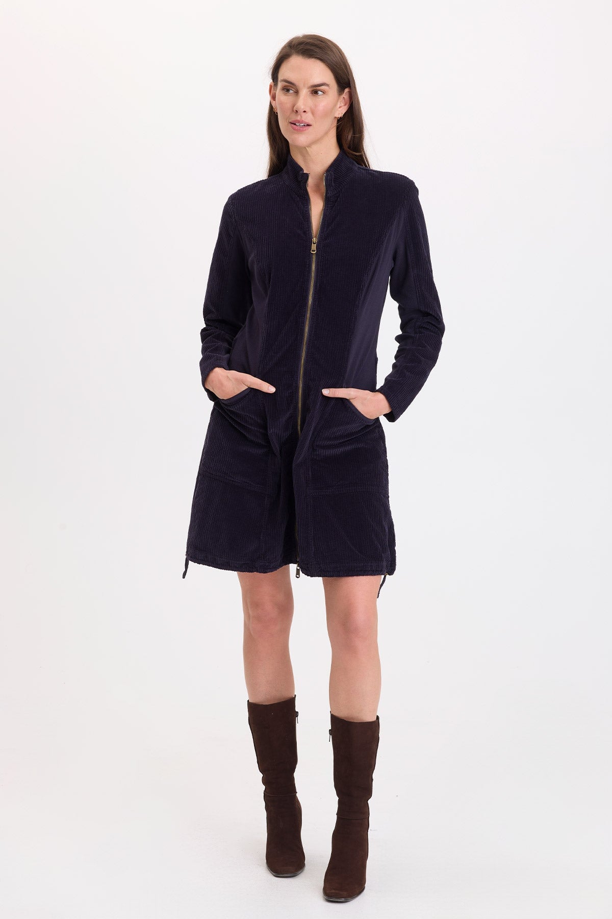 Wearables Uzma Corduroy Jacket-Dress