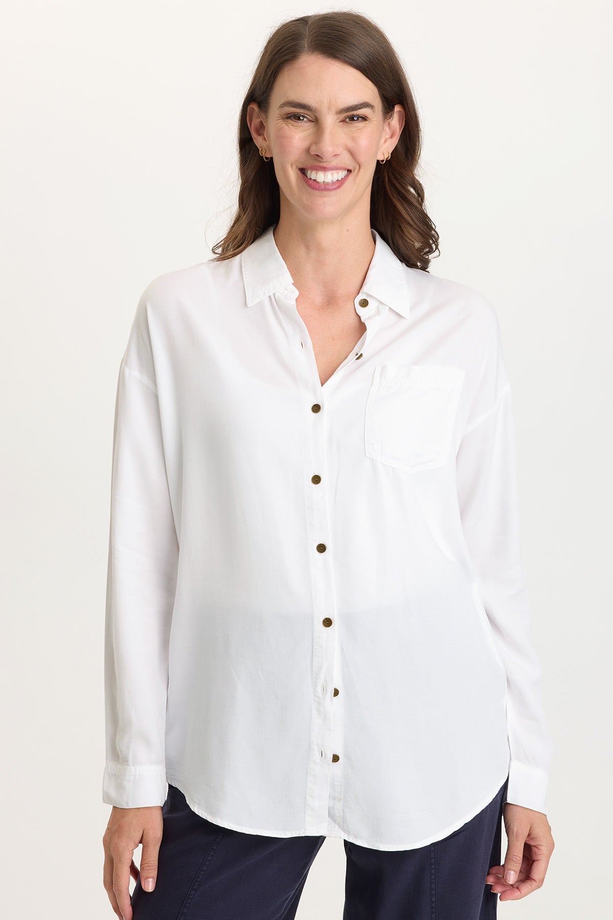 Wearables Dusten Lightweight Oversize Button-Up