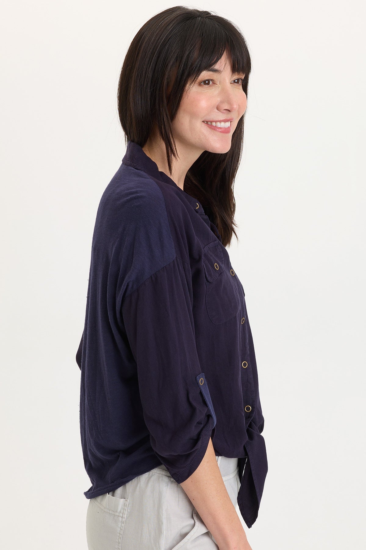Wearables Tyrell Lightweight Tie-Front Button-Up