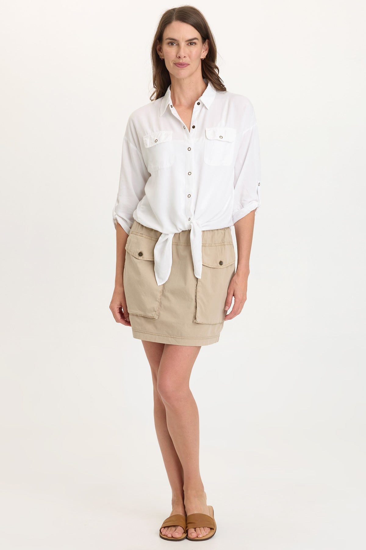 Wearables Tyrell Lightweight Tie-Front Button-Up