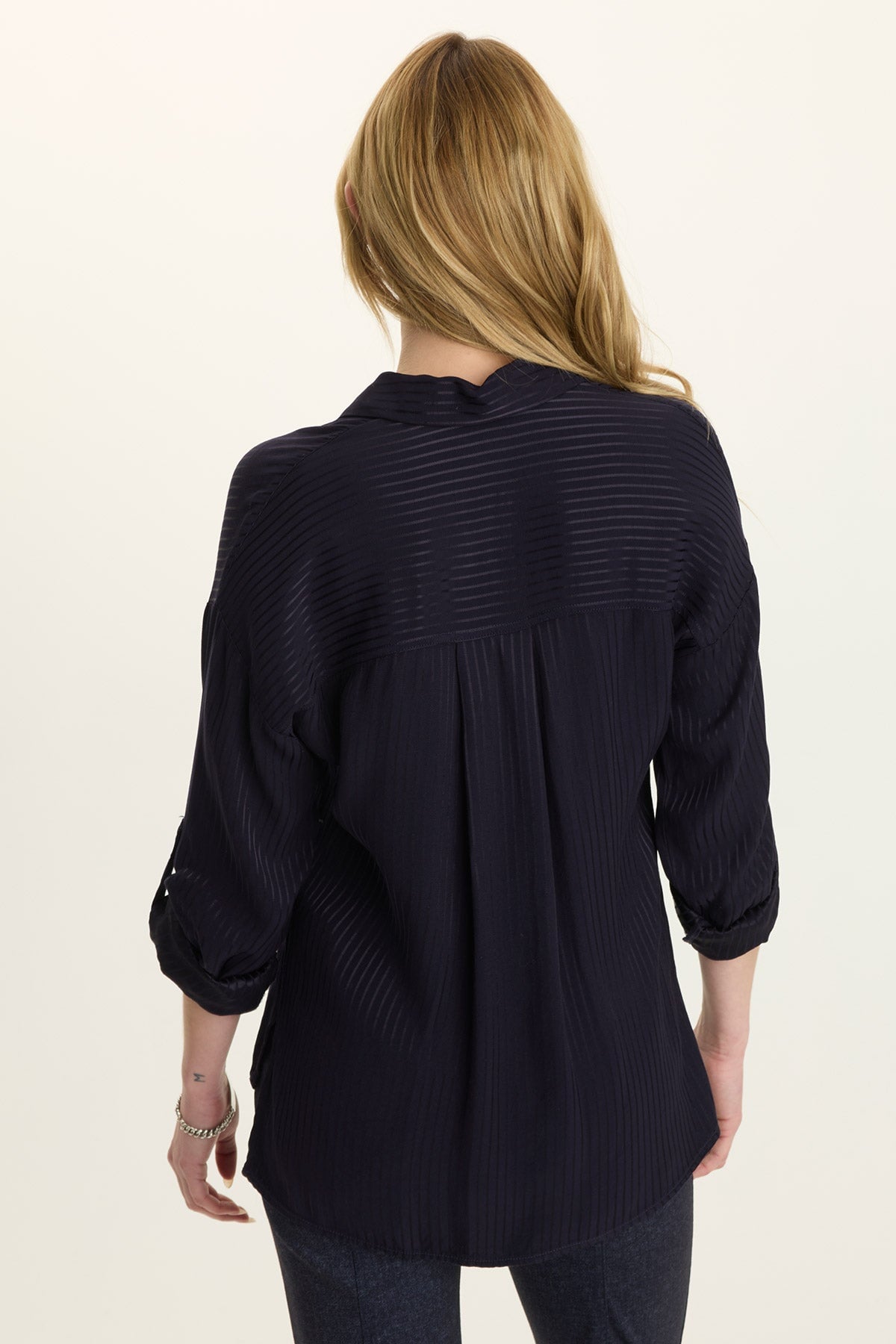 Wearables Aeson Relaxed-Fit Stripe Button-Up