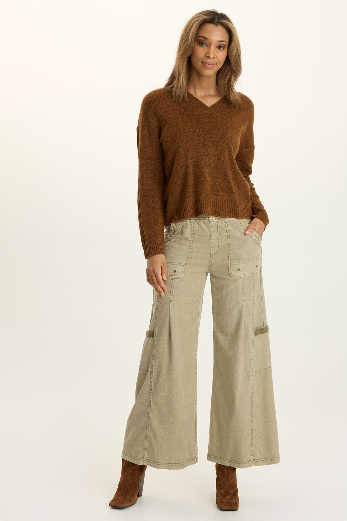 Wearables Ambrose Relaxed V-Neck Sweater