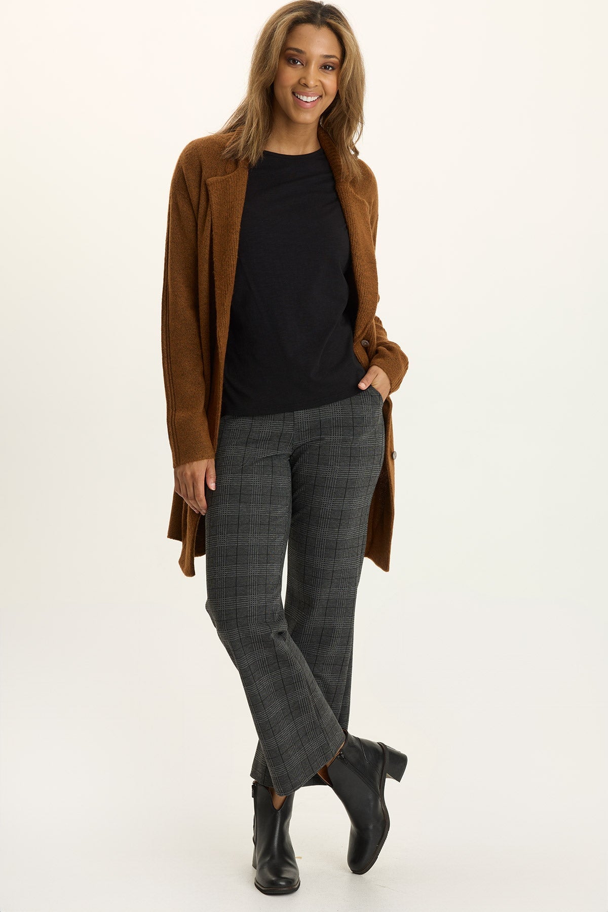 Wearables Limus Plaid Pull-On Flare Pant