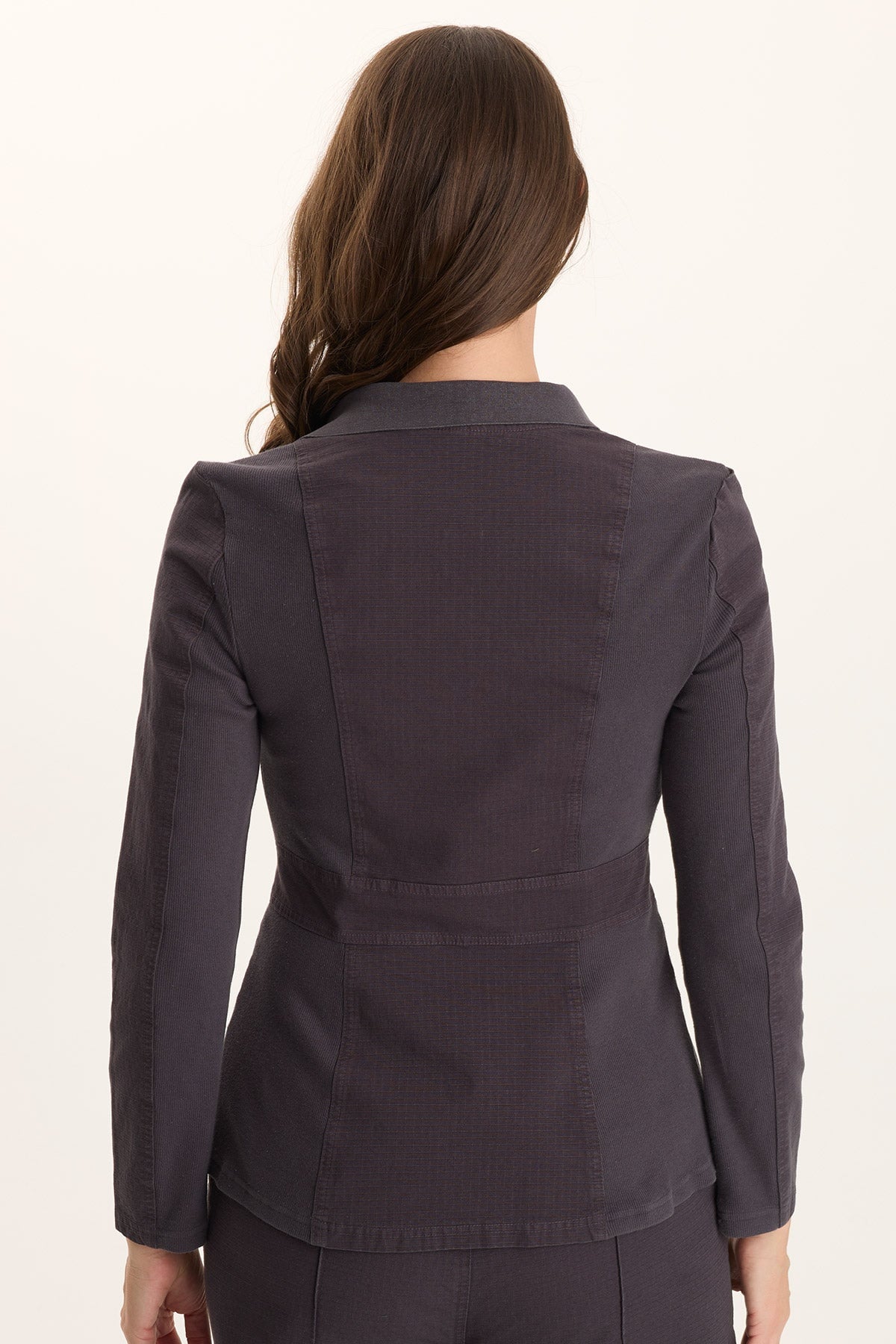 XCVI Lochlyn Structured Fitted Stretch Blazer Jacket