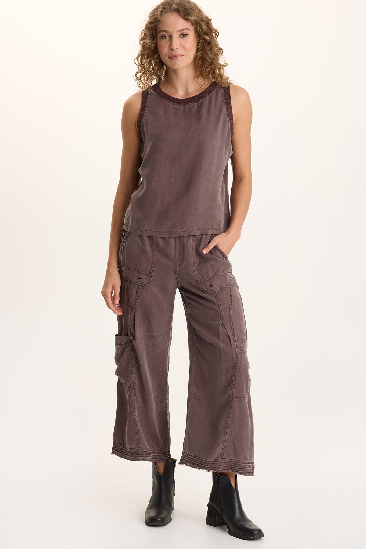 XCVI Katrine Soft Twill Elevated Tank