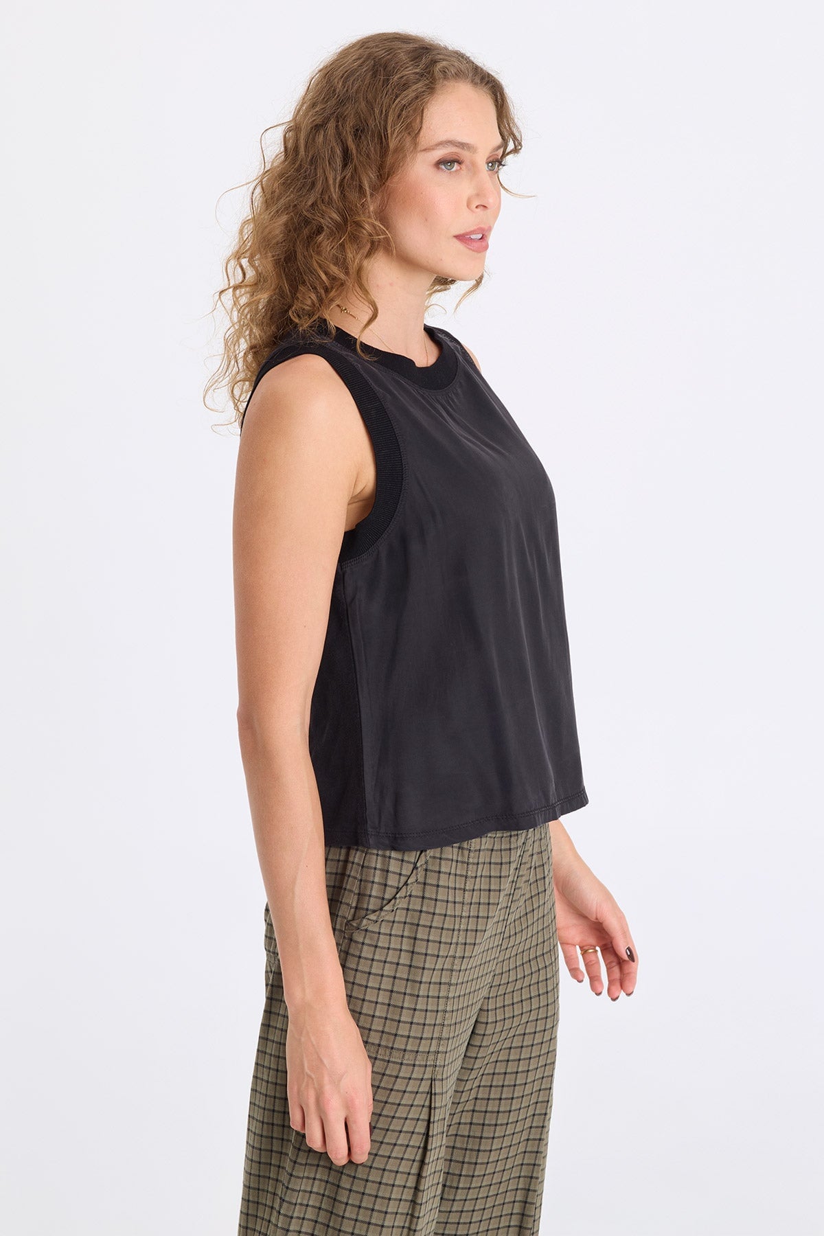 XCVI Katrine Soft Twill Elevated Tank