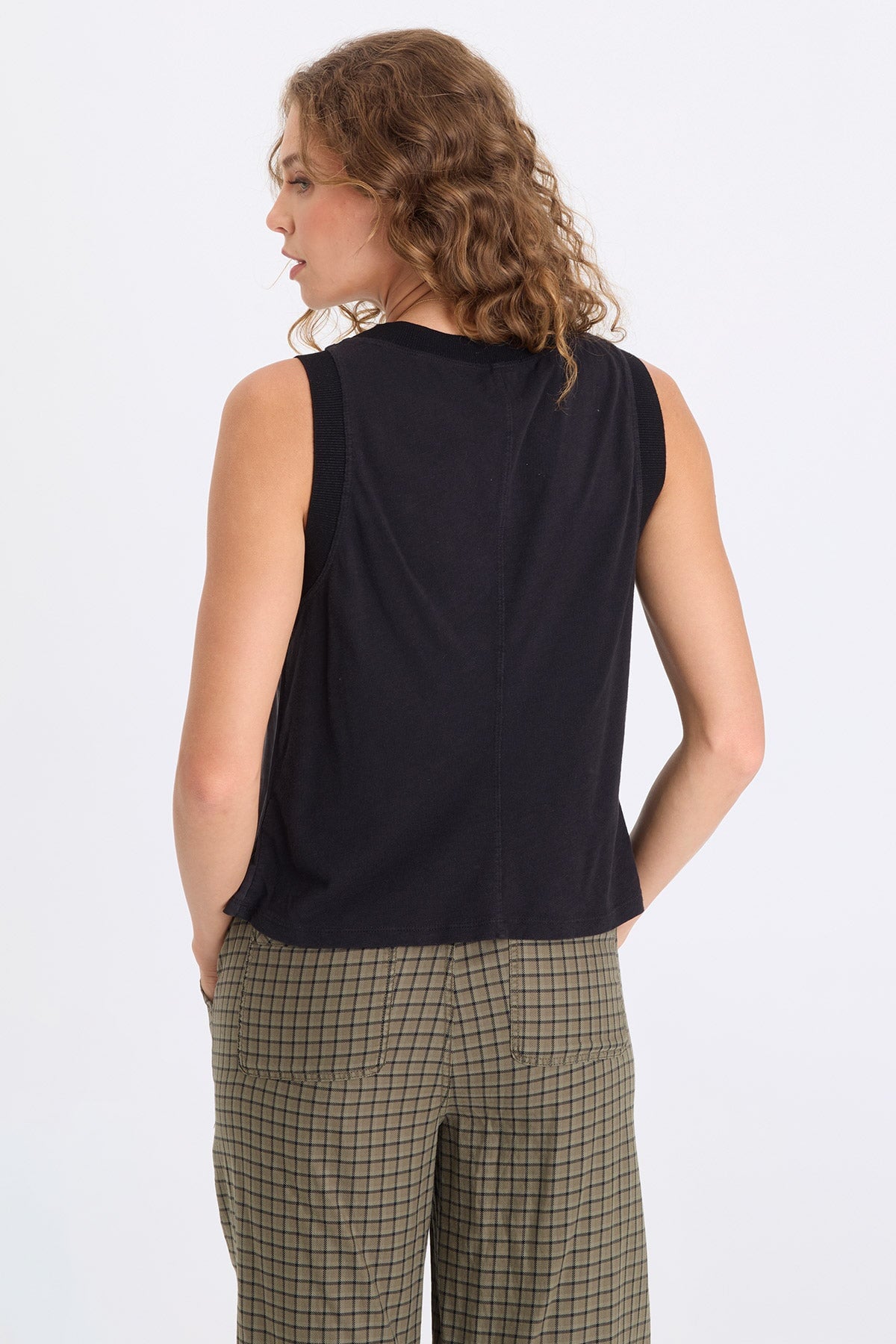 XCVI Katrine Soft Twill Elevated Tank