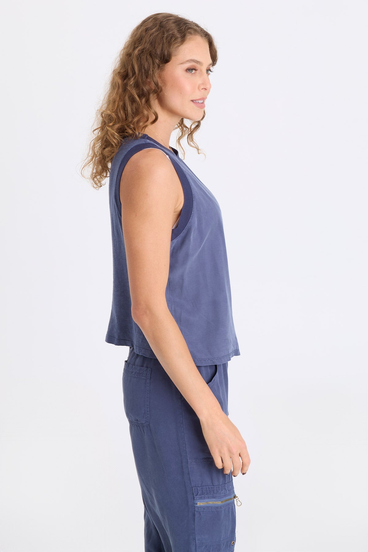 XCVI Katrine Soft Twill Elevated Tank