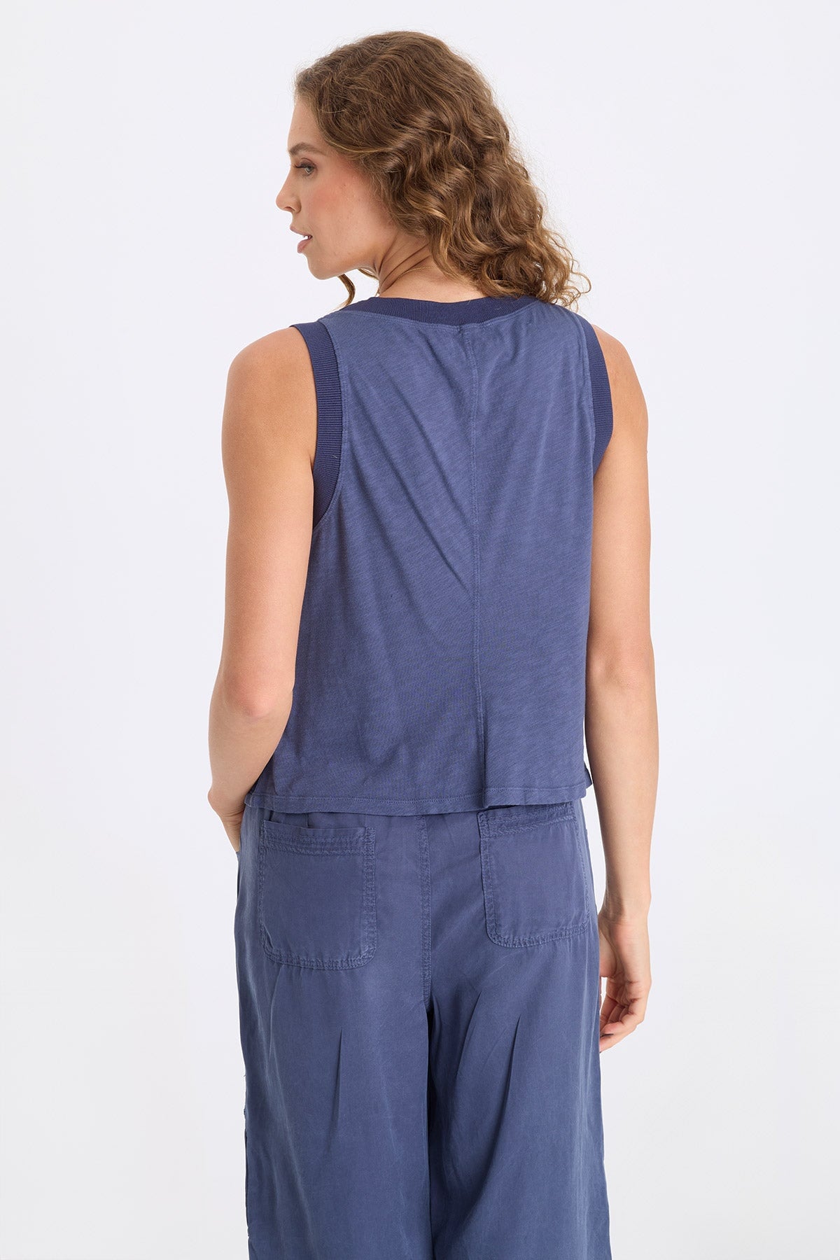 XCVI Katrine Soft Twill Elevated Tank