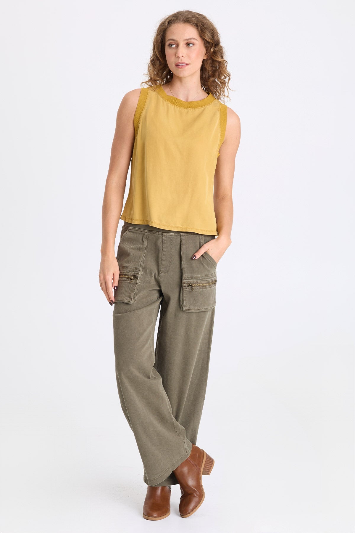 XCVI Ozius Twill Wide Leg Pant