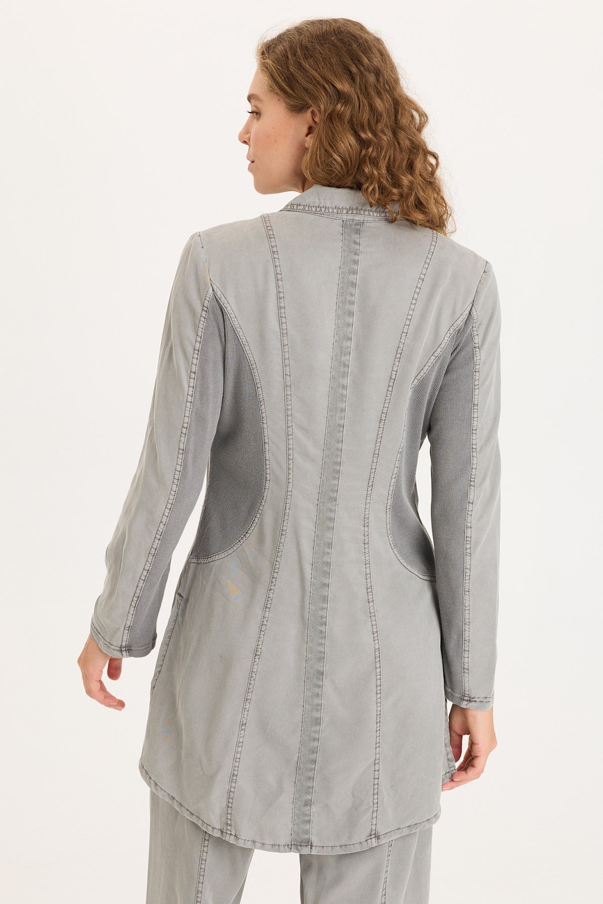 XCVI Cutmore One-Button Long Blazer