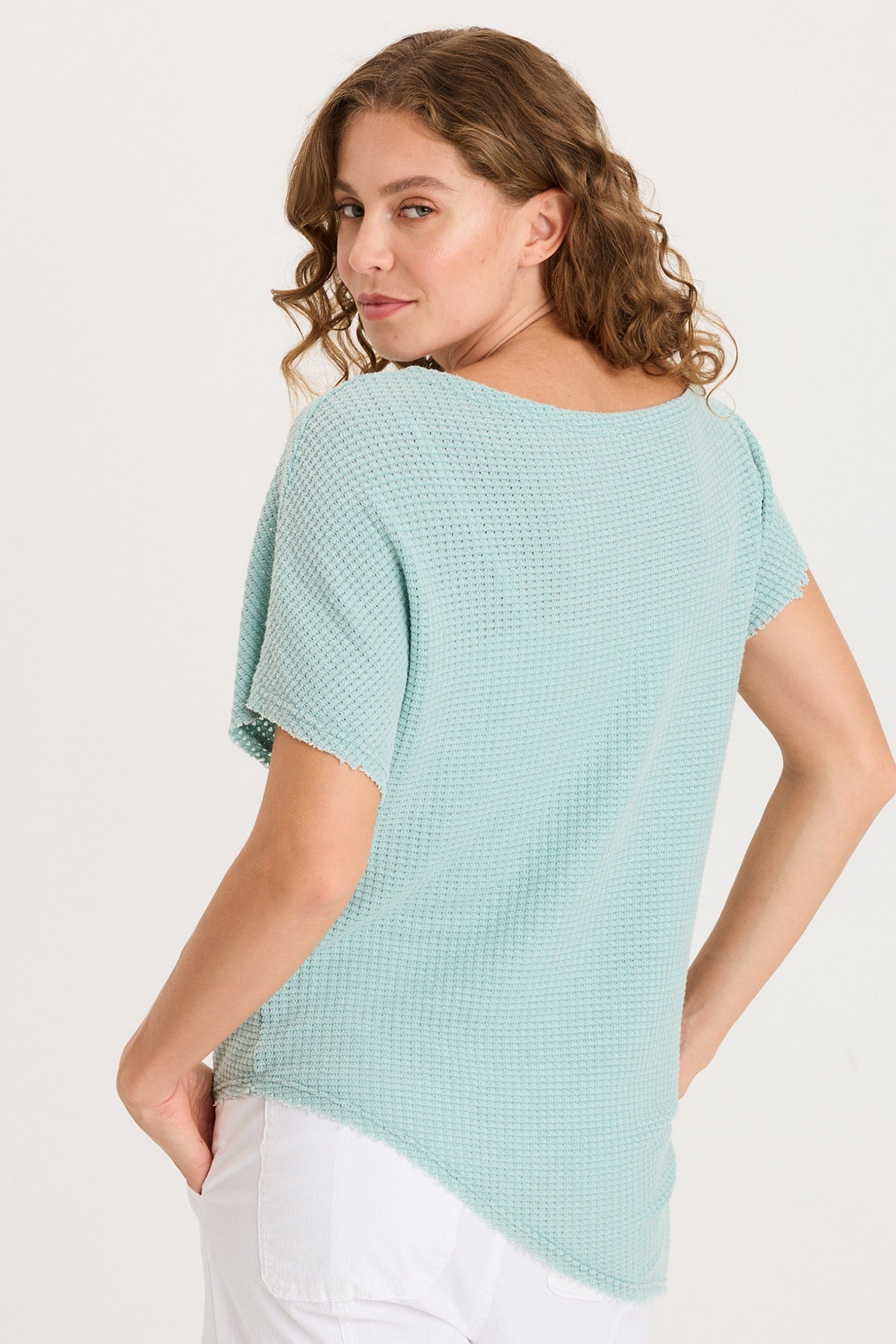 XCVI Imrie Off-Shoulder Asymmetrical Hem Top