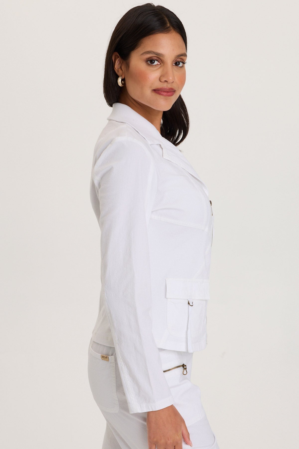 XCVI Riddell Twill Zip Up Jacket