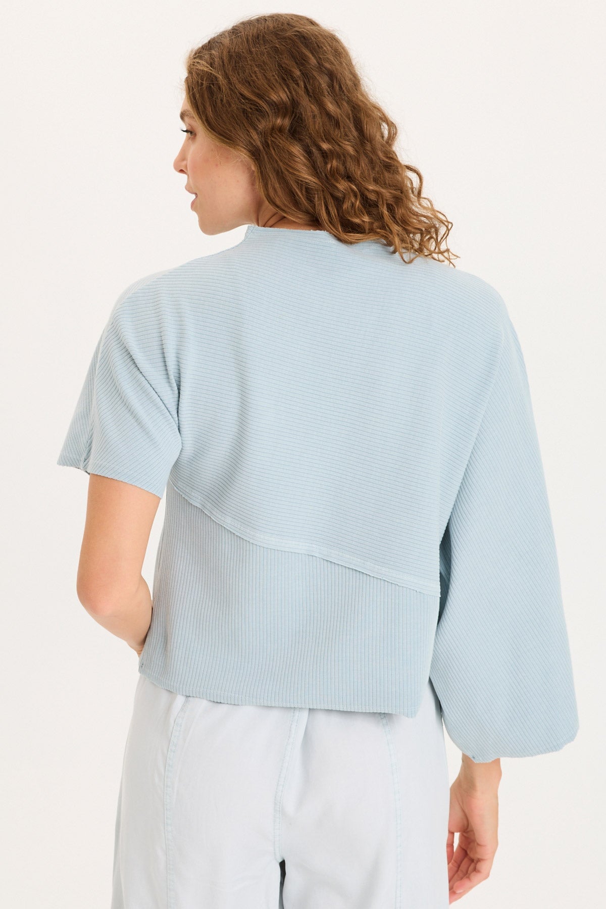 XCVI Gilchrist Asymmetrical Sleeve Top