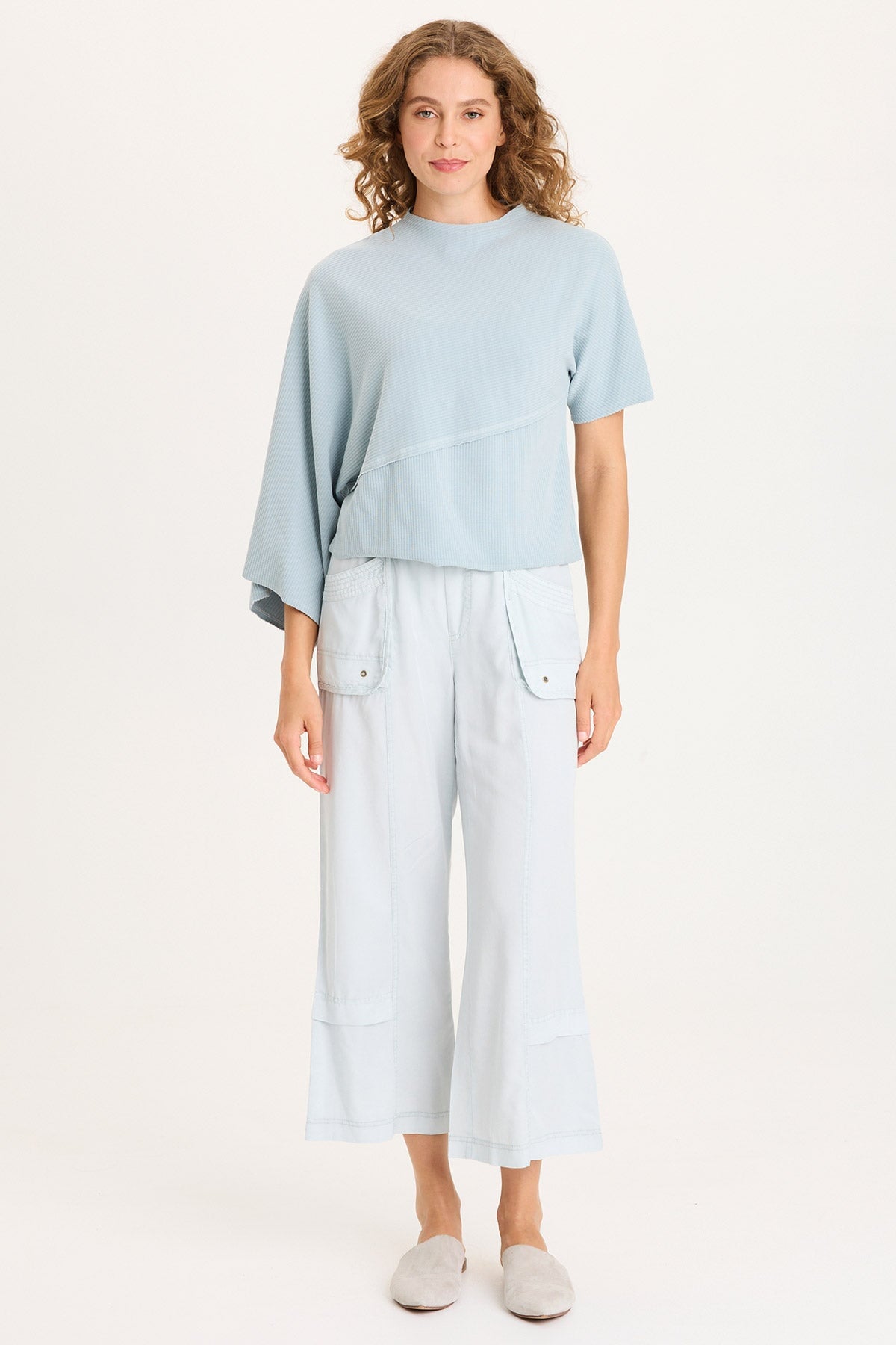 XCVI Gilchrist Asymmetrical Sleeve Top