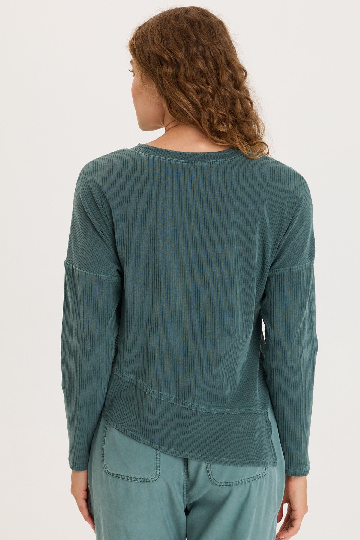 XCVI Hadden Asymmetrical Hem Long Sleeve Top