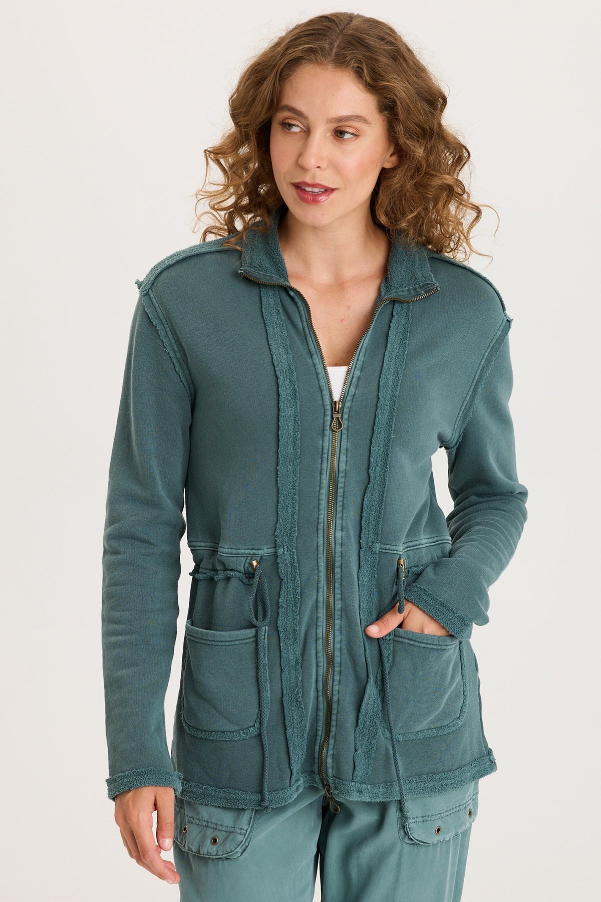 XCVI Lemont Cinchable Fleece Jacket