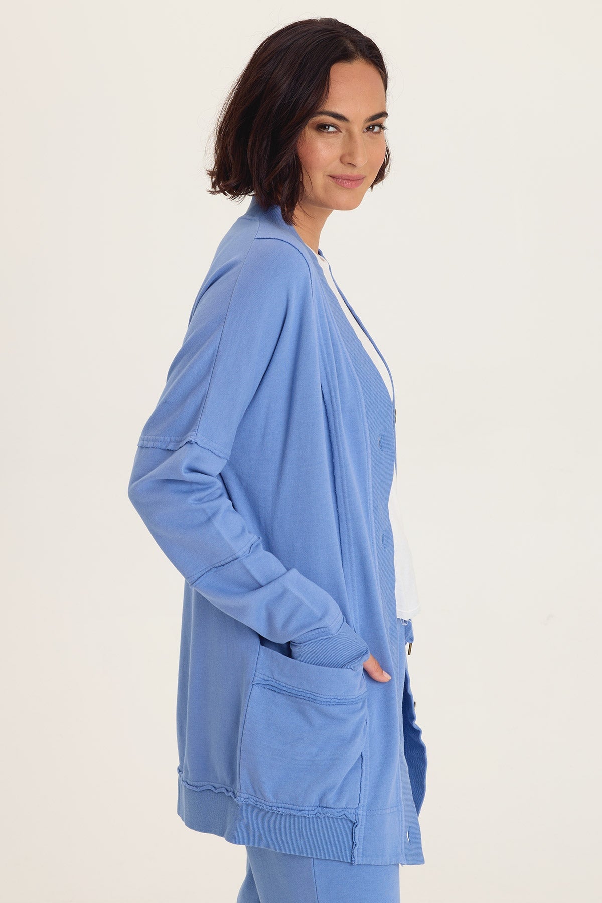 Wearables Trude Fleece Button-Up Cardigan