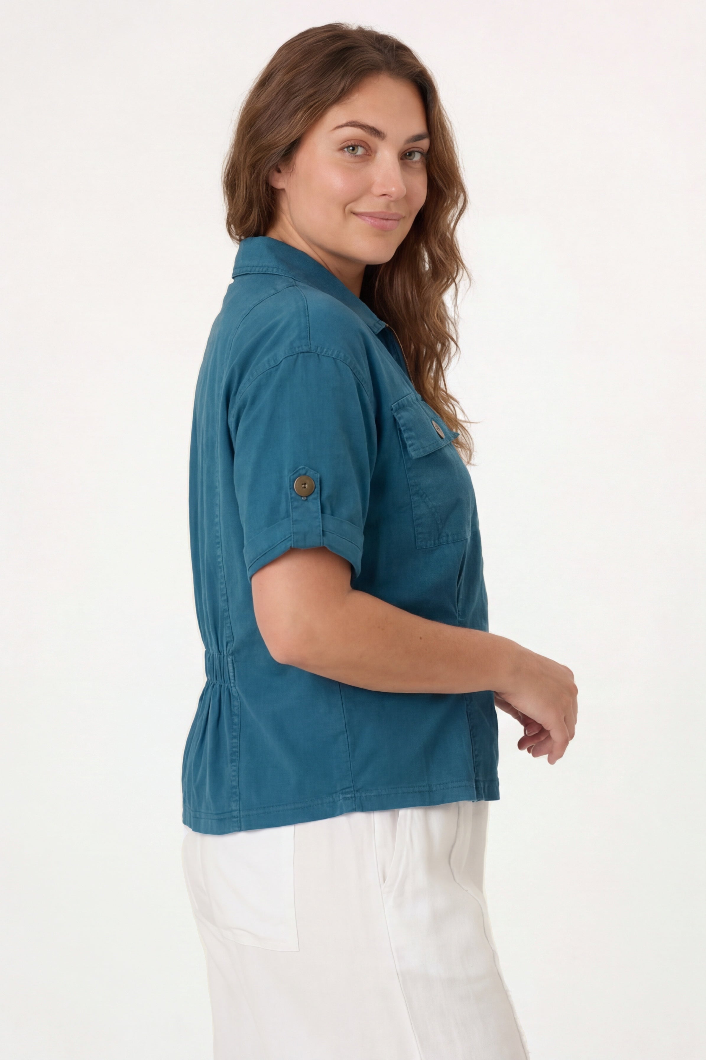 Wearables Tammen Dart Tucks Poplin Shacket