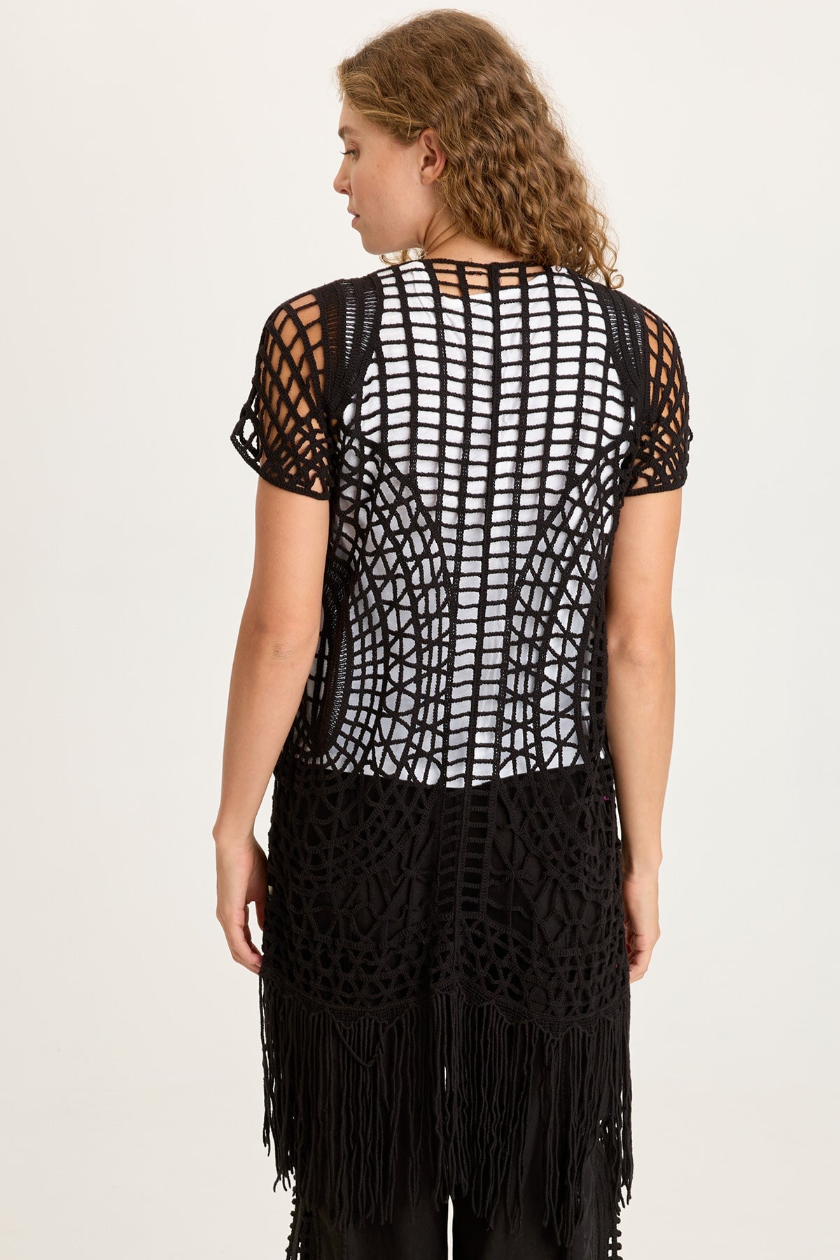 XCVI Calix Crochet Fringe Cover-Up