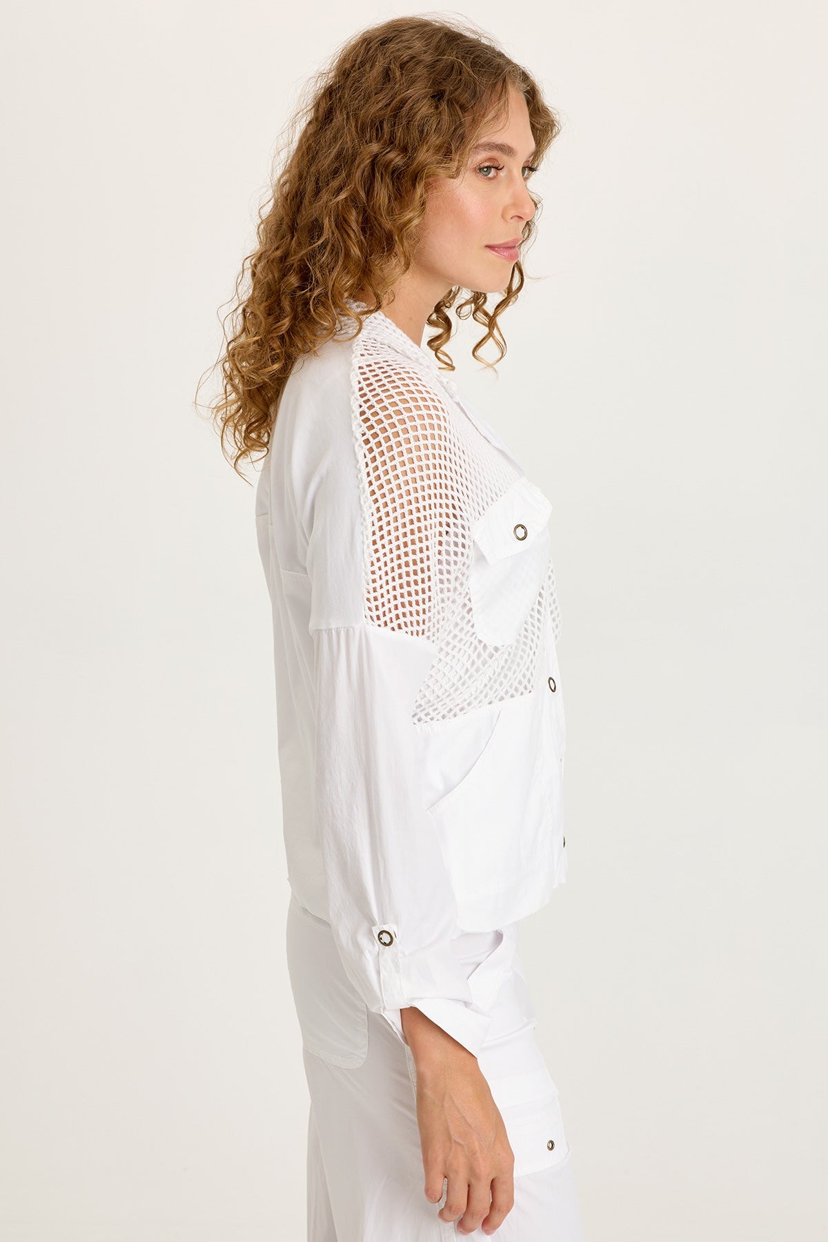 XCVI Niels Poplin/Mesh Jacket