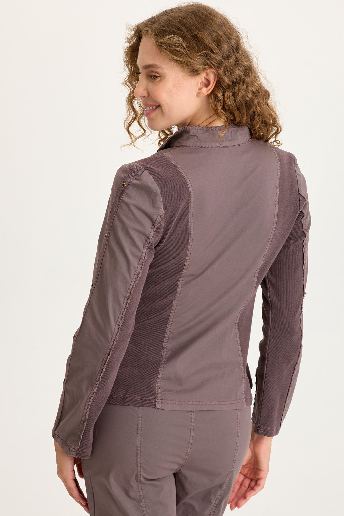 XCVI Murphy Poplin Fitted Zip-Up Jacket