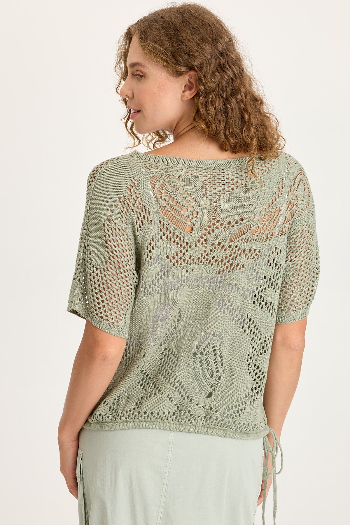 XCVI Macon Cotton Knit Short Sleeve Top