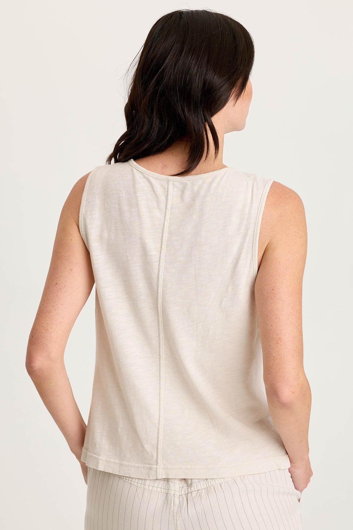 XCVI Siska Pinstripe V-Neck Tank