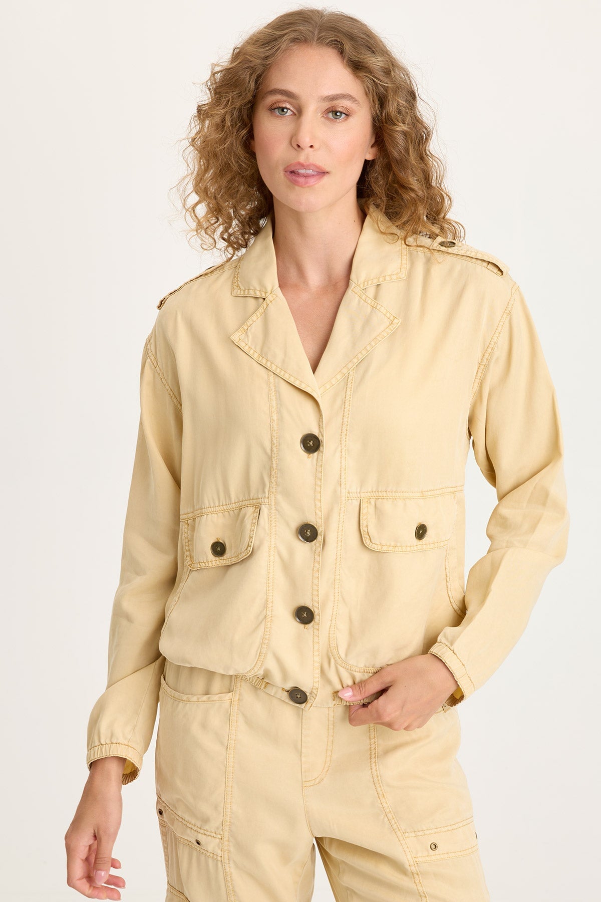 XCVI Miro Twill Bomber Jacket