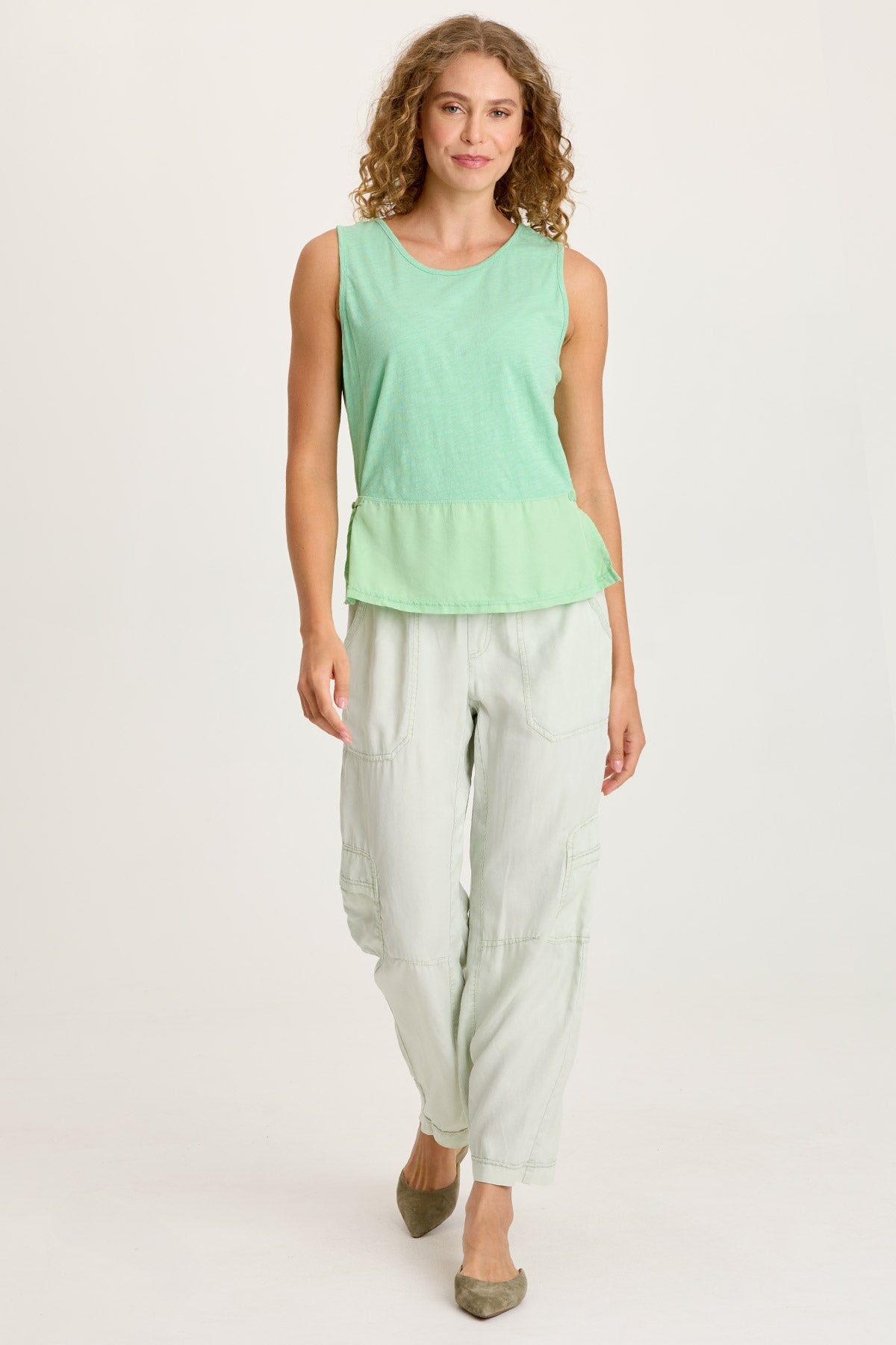 XCVI Enna Cinchable Twill Tank