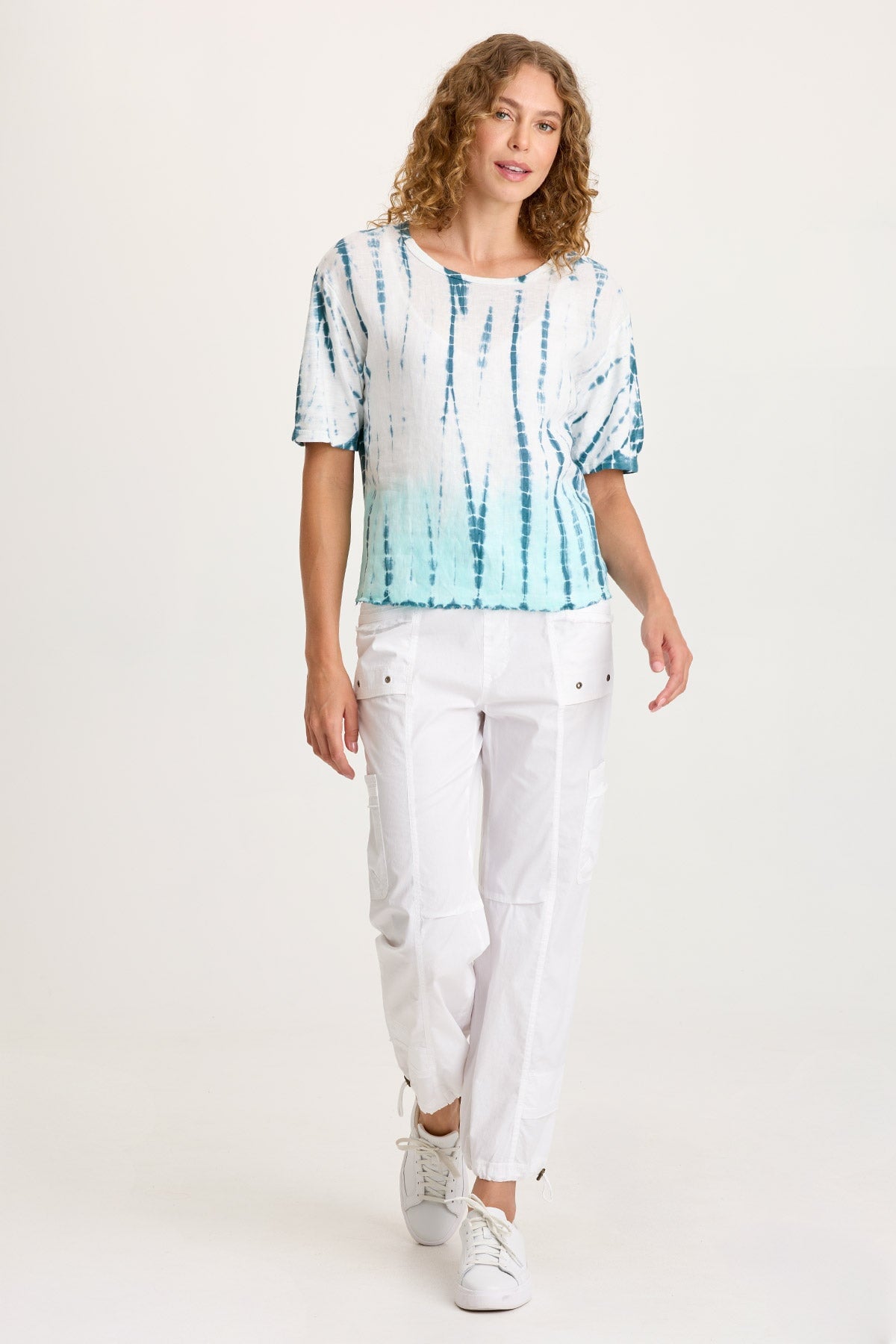 XCVI Esti Linen Short Sleeve Tee