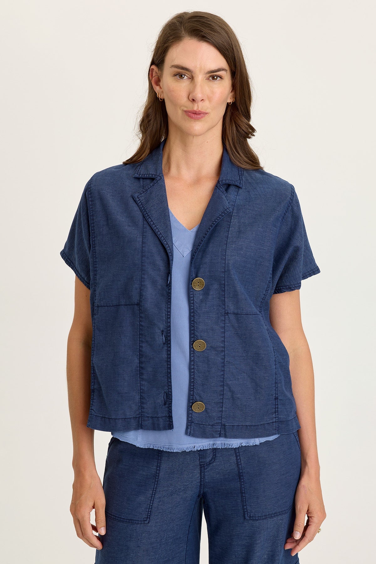 Wearables Hugh Twill Boxy Short Sleeve Jacket