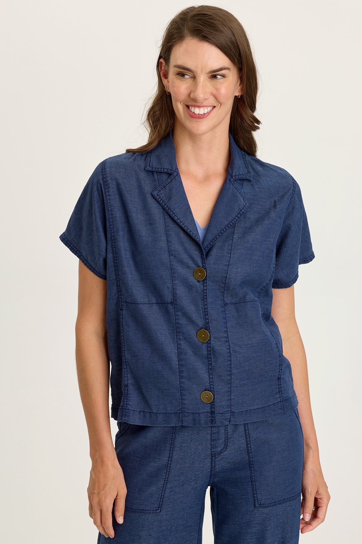 Wearables Hugh Twill Boxy Short Sleeve Jacket