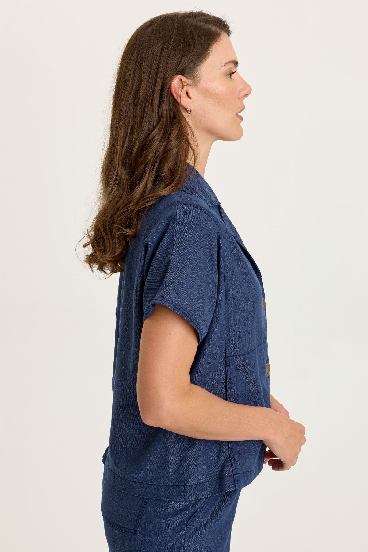 Wearables Hugh Twill Boxy Short Sleeve Jacket