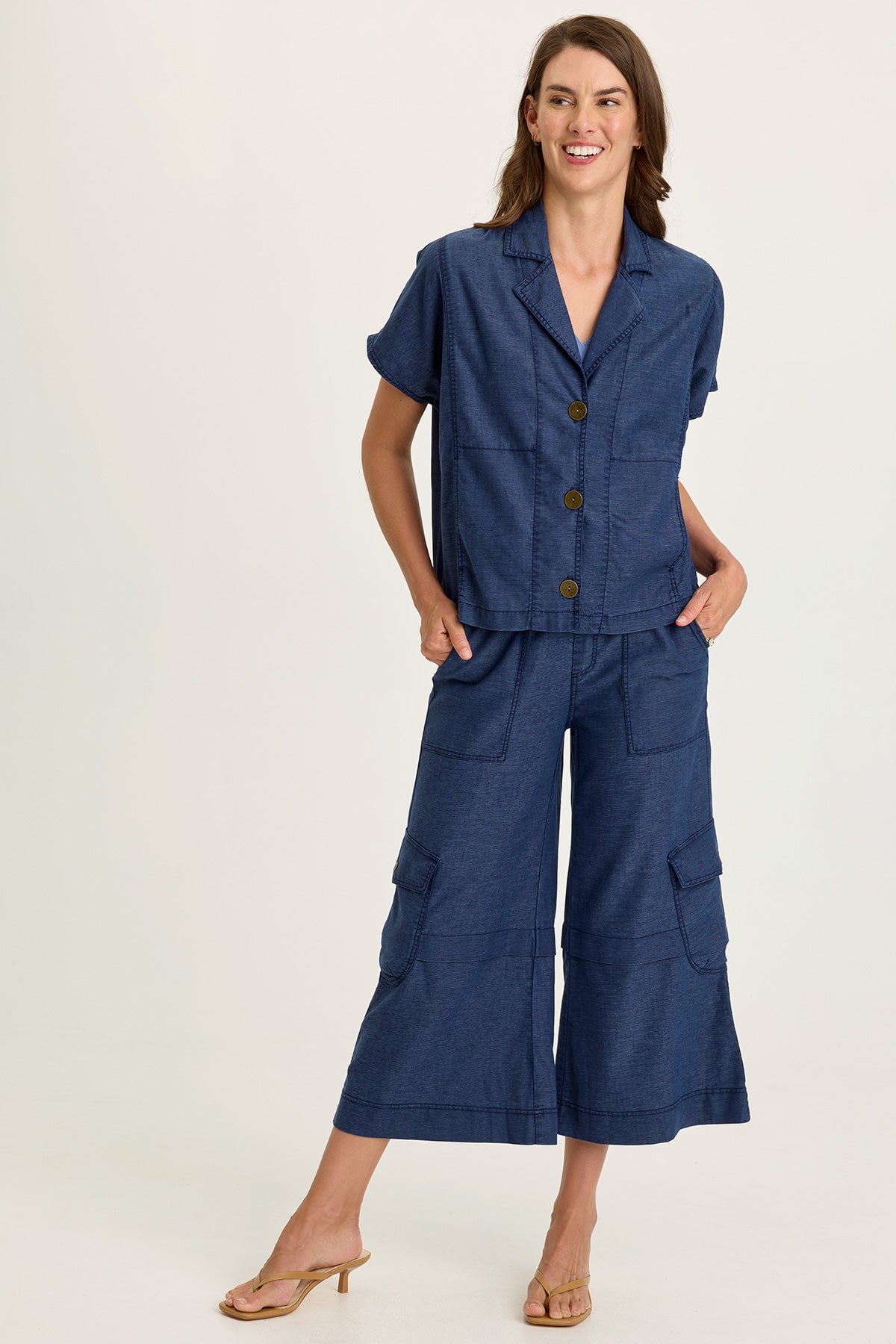 Wearables Hugh Twill Boxy Short Sleeve Jacket