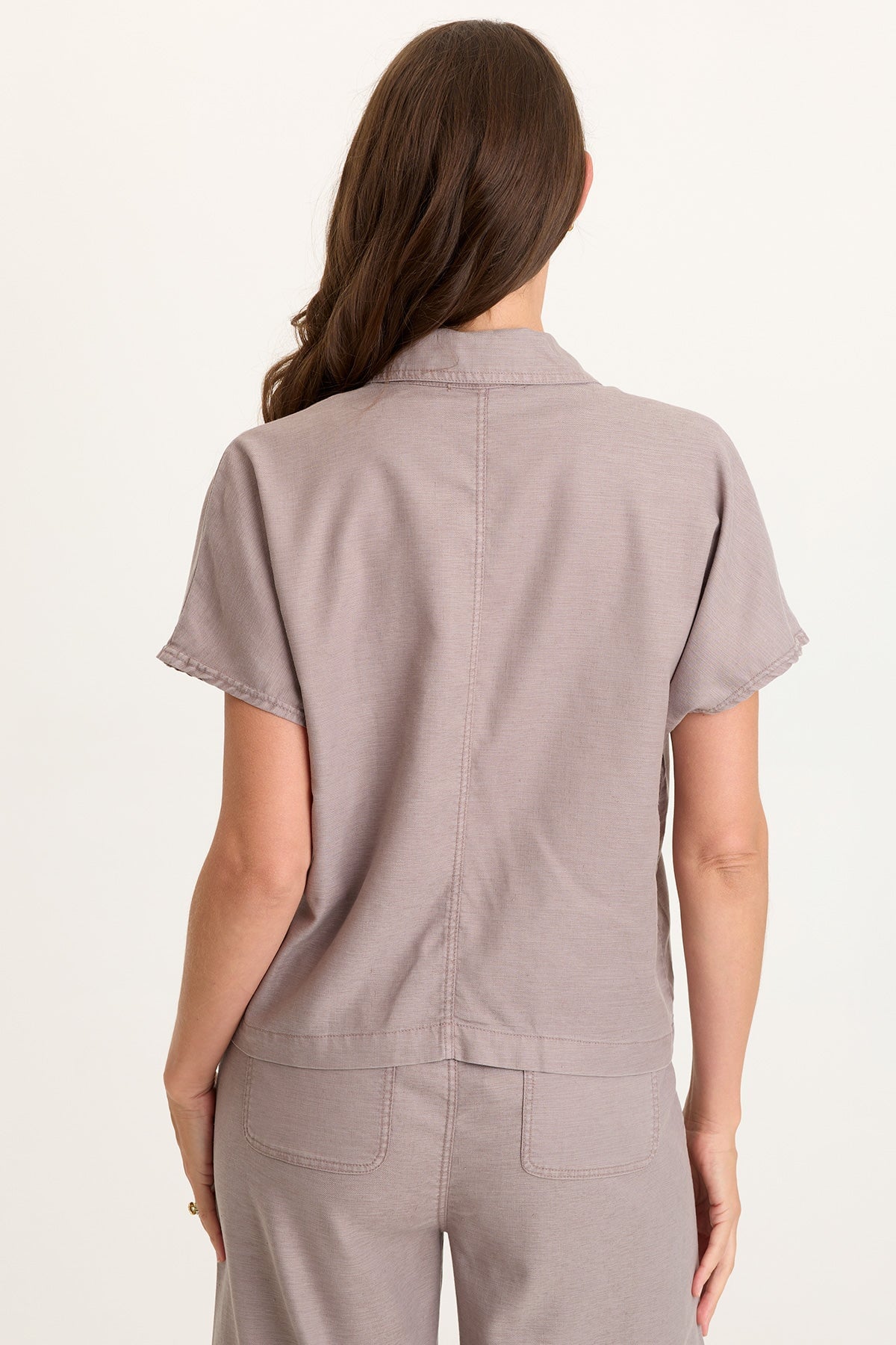 Wearables Hugh Twill Boxy Short Sleeve Jacket