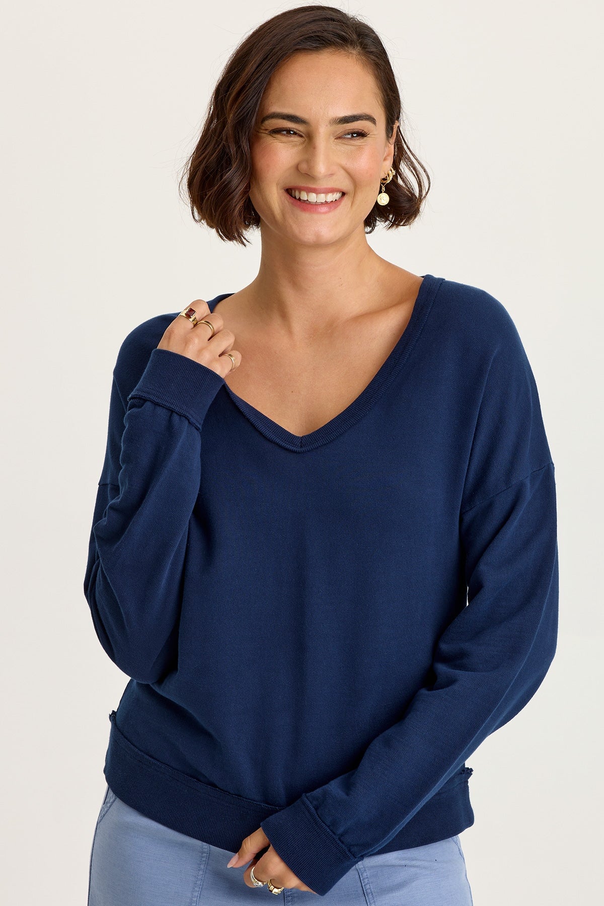 Wearables Rolin Terry V-Neck Pullover
