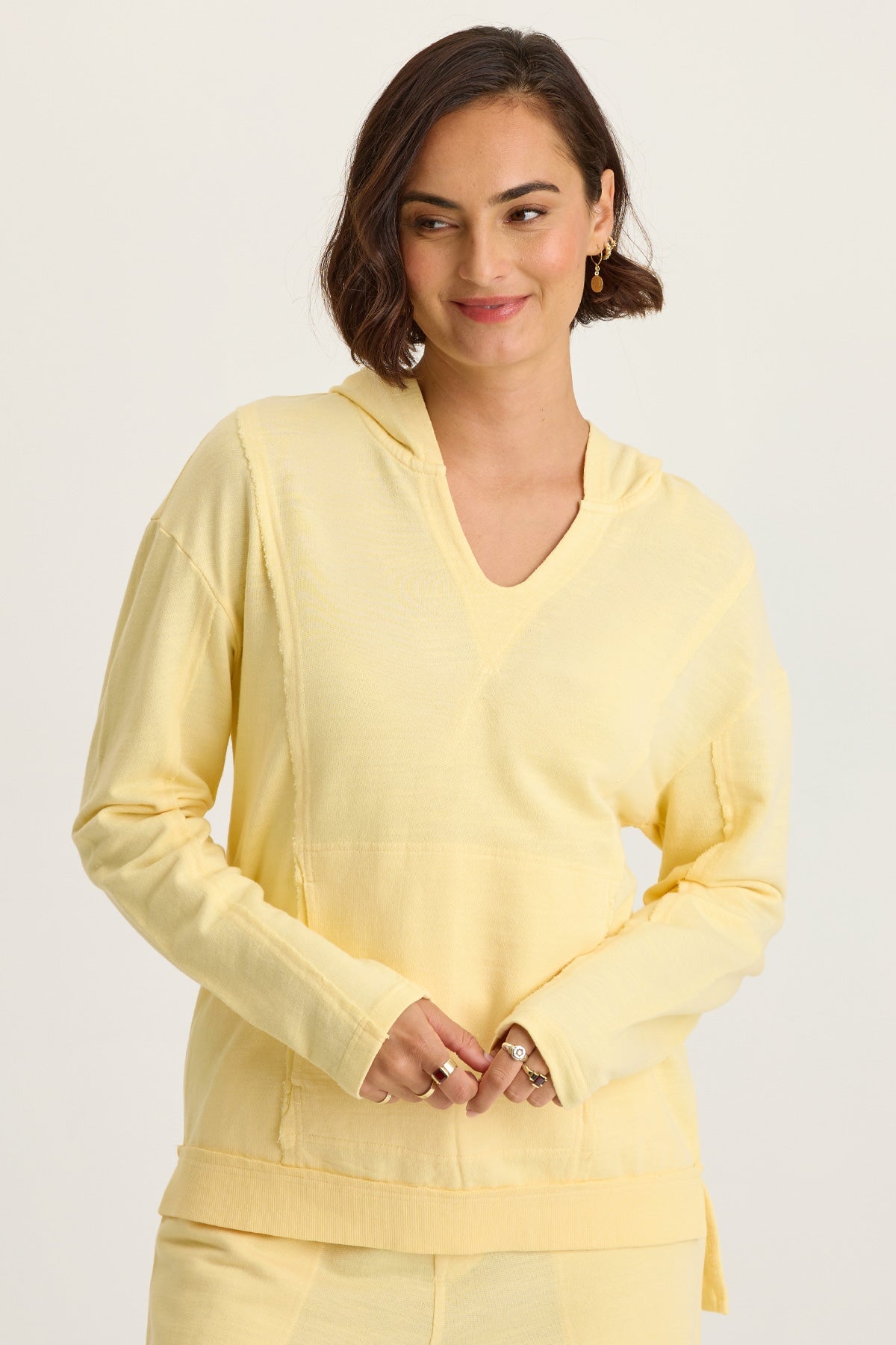 Wearables Luthor Terry V-Neck Hoodie
